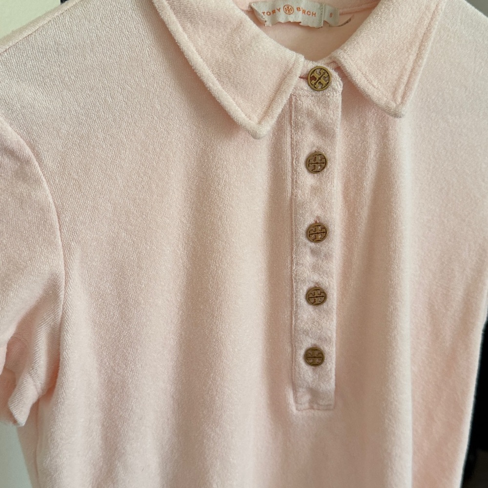 Tory Burch 🌸Pink Collared Button-Up Shirt - Picture 11 of 14
